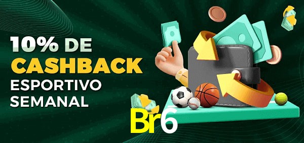 10% de bônus de cashback na Br6