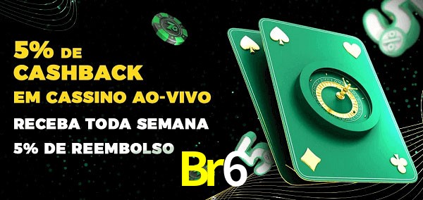 Promoções do cassino ao Vivo Br6
